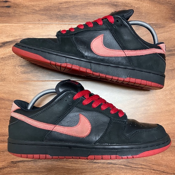Nike Shoes | 203 Nike Sb Dunk Low Pro Vampire Vamps Black Red | Poshmark